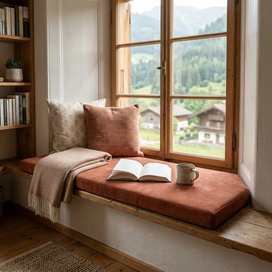 Sitzkissen für Fensterbank & Leseecke nach Maß: die gemütliche Sitzbank am Fenster