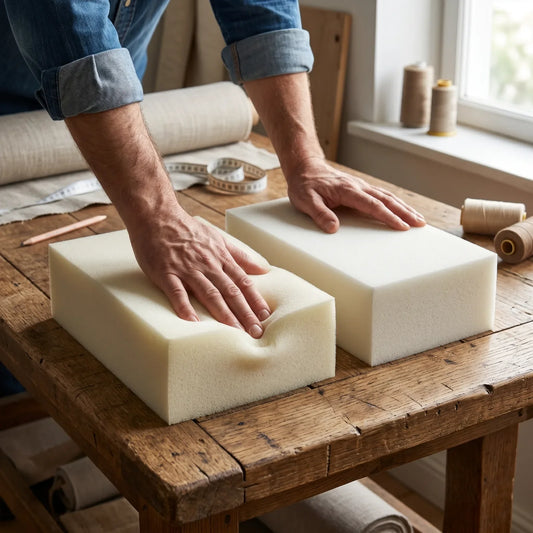 Welcher Schaumstoff für Sitzkissen Raumgewicht (RG 3550) einfach erklärt