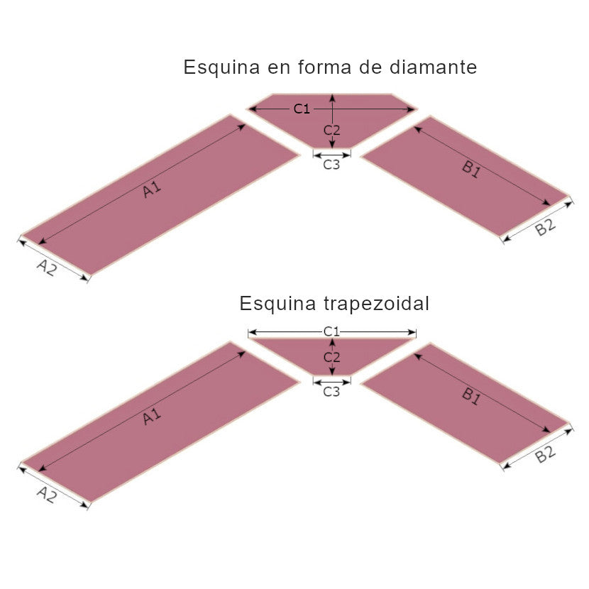 3 pièces - Coussin pour banc d'angle