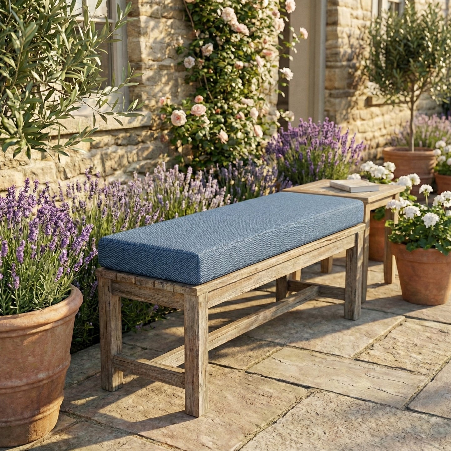 Bankkussen op maat - Buiten