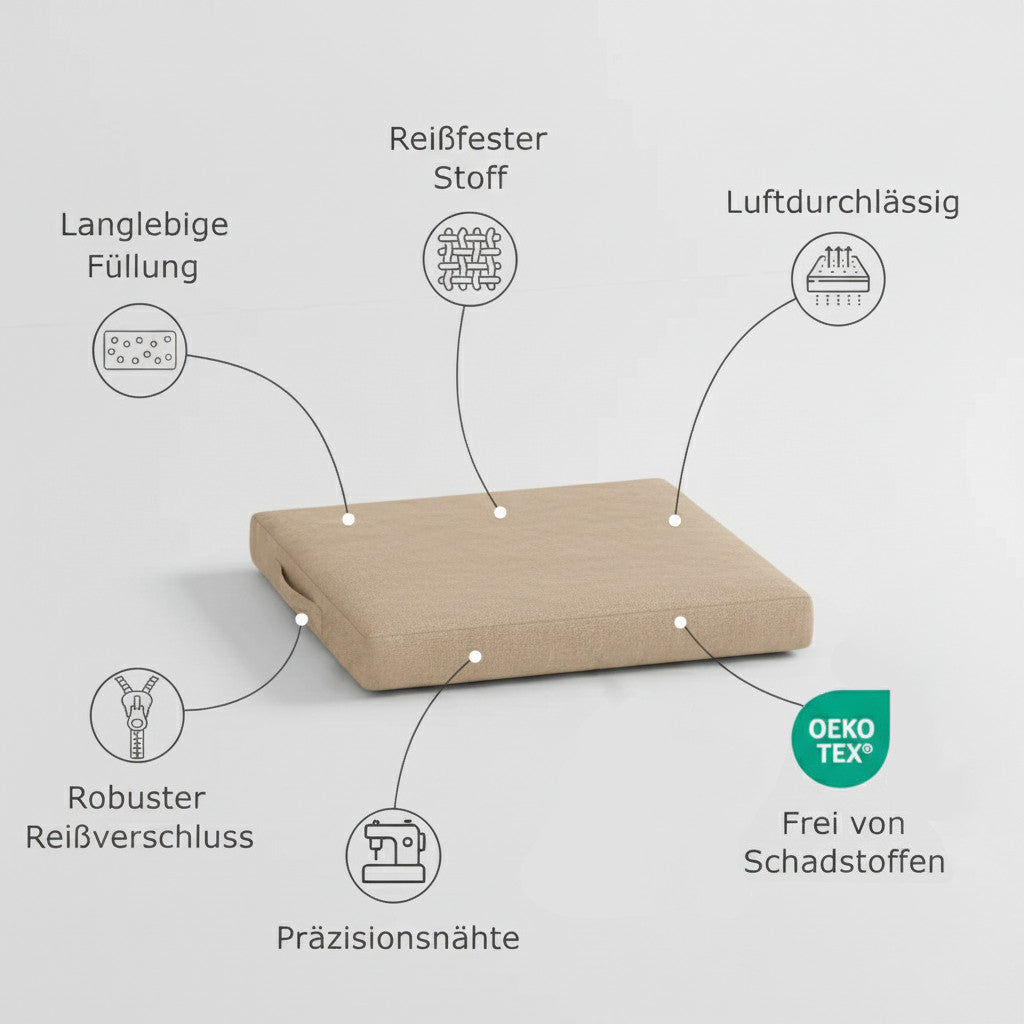 Bodenkissen nach maß Eigenschaften