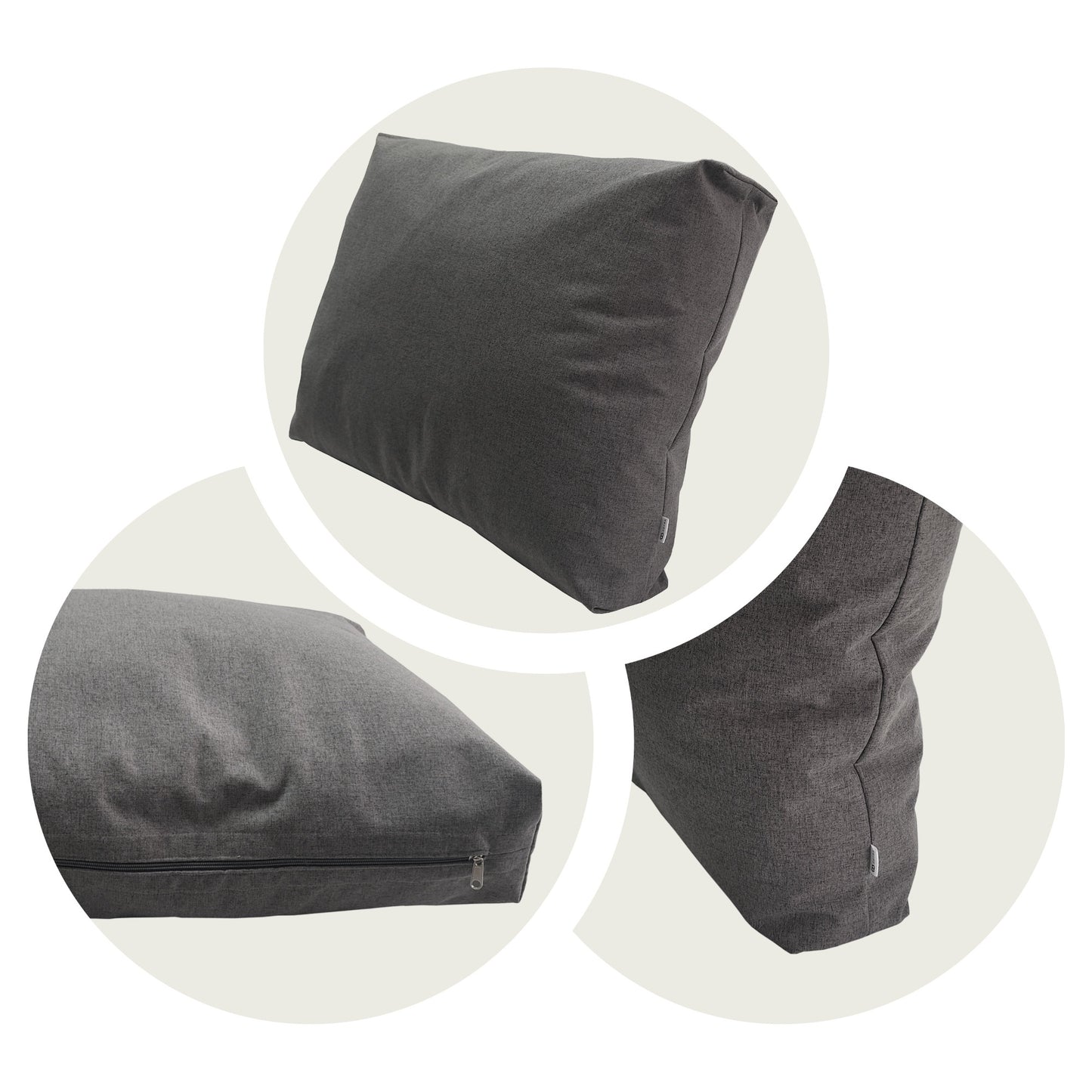 Lounge zitkussen met flopkussen rugleuning - Indoor