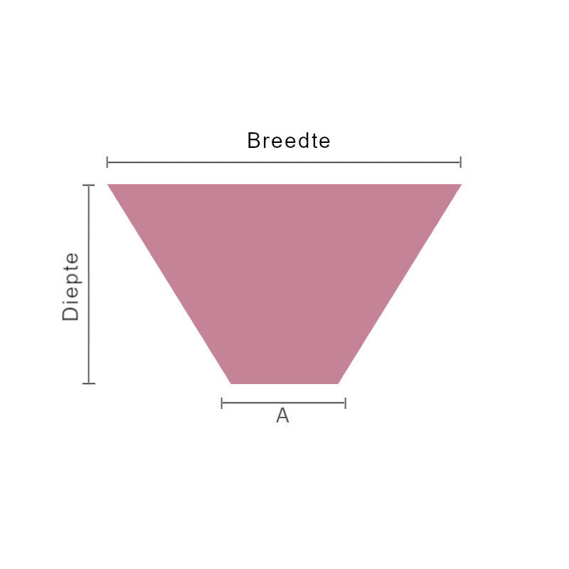 Trapezium stoelkussen op maat