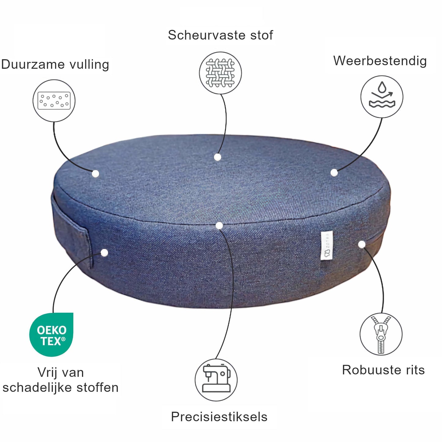 Ronde vloerkussens - Buiten