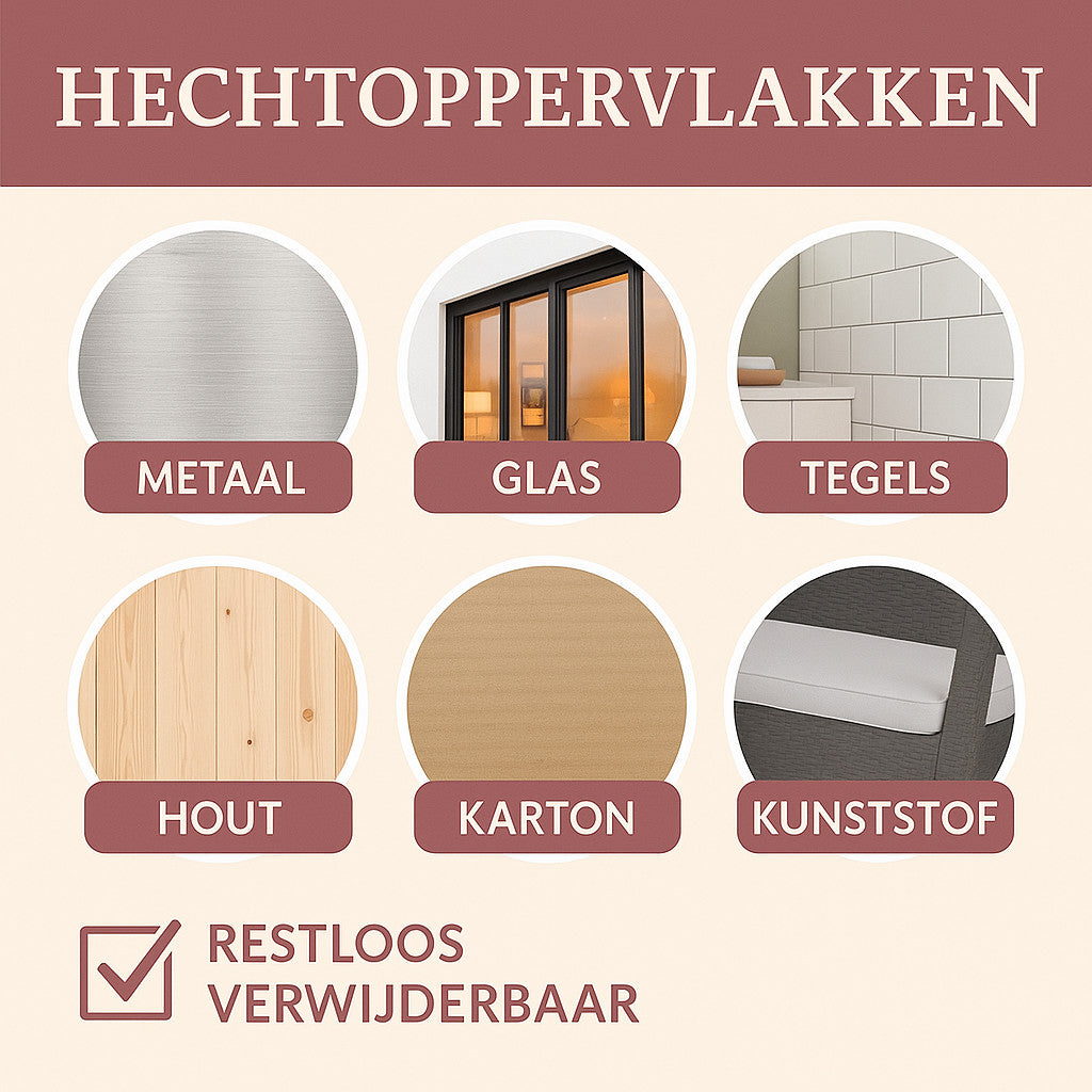 Zelfklevende klittenbandrondjes Hechtoppervlakken