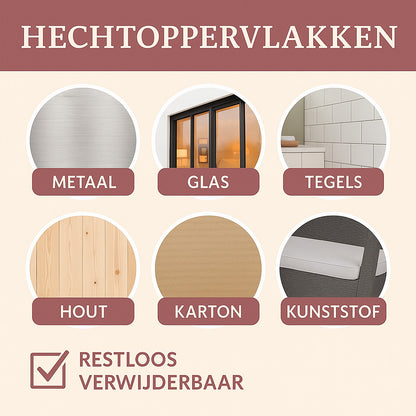 Zelfklevende klittenbandrondjes Hechtoppervlakken