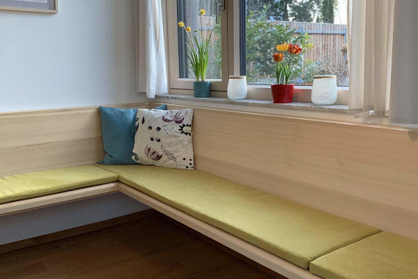 Hoekbankkussen en kussen