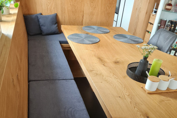 Hoekbankkussen met sierkussen