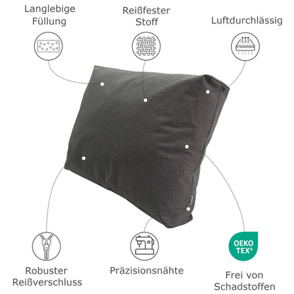 Lounge zitkussen met flopkussen rugleuning - Indoor